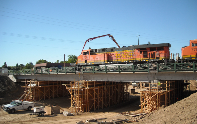 proj construction g street bnsf